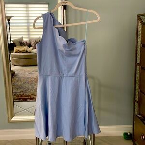 Aqua light blue dress L